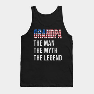 Grand Father Liberian Grandpa The Man The Myth The Legend - Gift for Liberian Dad With Roots From  Liberia Tank Top